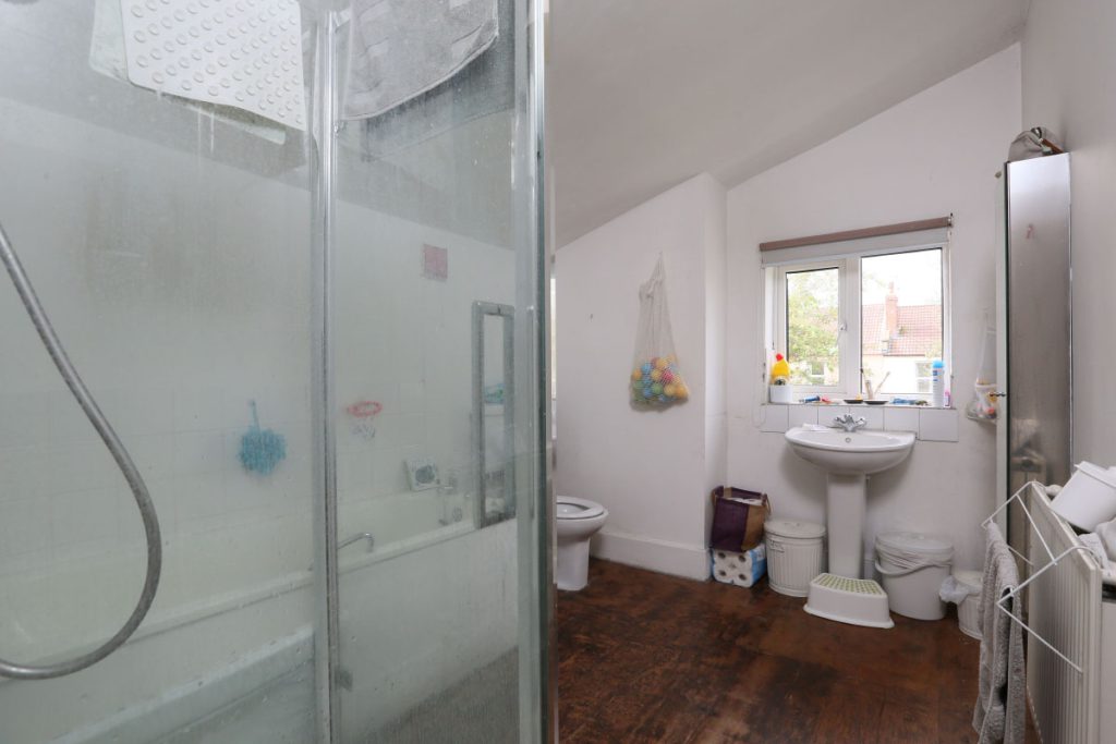 Old bathroom before refurbishment in an Easton terrace, Bristol